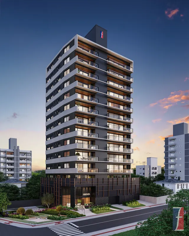 Fidenza — 11 pavimentos — Criciúma/SC — Alto padrão, Vigas invertidas — Elétrico, comunicação, preventivo elétrico e SPDA